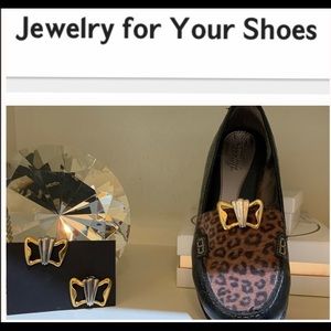 Gold/Silver Shoe Jewelry Clips GS01
